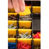 Stanley - STST81680-1 Essential Organizer - Zwart/Geel - 17 Vakken