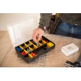 Stanley - STST81680-1 Essential Organizer - Zwart/Geel - 17 Vakken