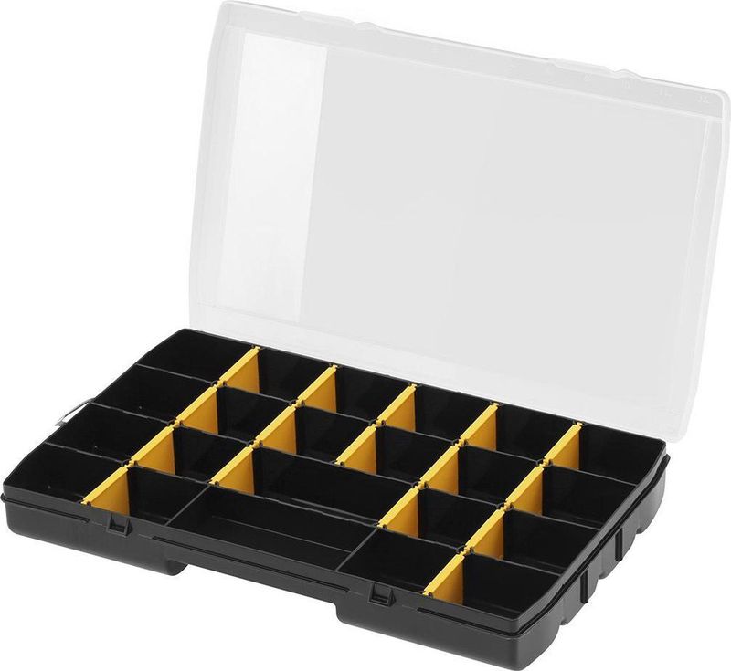Stanley - STST81680-1 Essential Organizer - Zwart/Geel - 17 Vakken