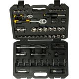 Stanley Dopsleutelset - 72 Delig - 1/4"" + 1/2"" - Bi-Materiaal Handgreep