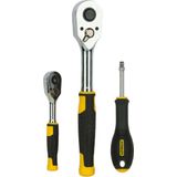 Stanley Dopsleutelset - 72 Delig - 1/4"" + 1/2"" - Bi-Materiaal Handgreep