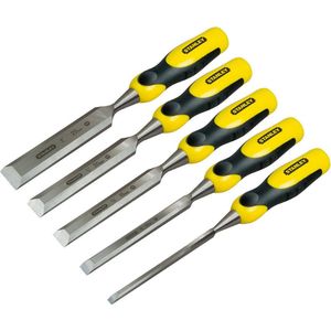 Stanley - DynaGrip - Beitelset - 5-delig - Hout - Kunststof Koffer
