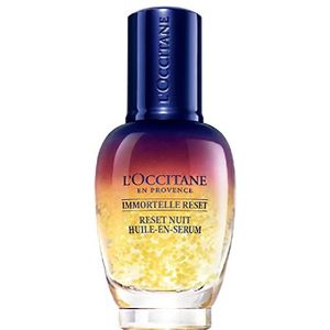 L'OCCITANE - Immortelle Night Reset Oil-in-Serum - Gladdere, stralende en uitgeruste huid - Verminderde fijne lijntjes - Effectieve verzorging - Alle huidtypes - Gemaakt in Frankrijk - 30 ml