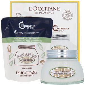 L'Occitane Almond Duo 200ml Milk Concentrate + 200ml Milk Concentrate Navulling