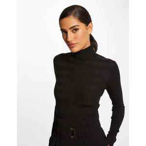 Long-sleeved jumper turtleneck wine -Mentos Black