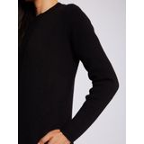 MORGAN - Bicolor Vest - Zwart - Viscose/Polyester/Polyamide