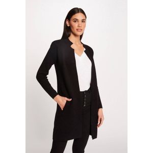 MORGAN - Bicolor Vest - Zwart - Viscose/Polyester/Polyamide