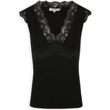 Haltertop - Effen - Jersey - V-hals - Mouwloos - Slanke Pasvorm