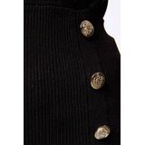 MORGAN - Trui - Zwart - Lange Mouwen - Gekruiste Hals