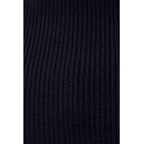 Morgan - Ribgebreide Trui - Marine - V-hals - Lange Mouwen