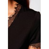 Shirt - Effen - T-shirt - V-hals - Kwartmouw - Normale Pasvorm