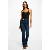 Morgan - Barba - Tanktop - Zwart - Nauwsluitende Pasvorm, Smalle Verstelbare Bandjes