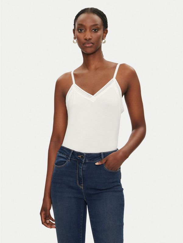 Morgan - Spaghetti Top - Viscosemix - V-hals - Spaghettibandjes