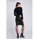 Morgan - Trui - Zwart - Lange Mouwen, Gefronste Kraag