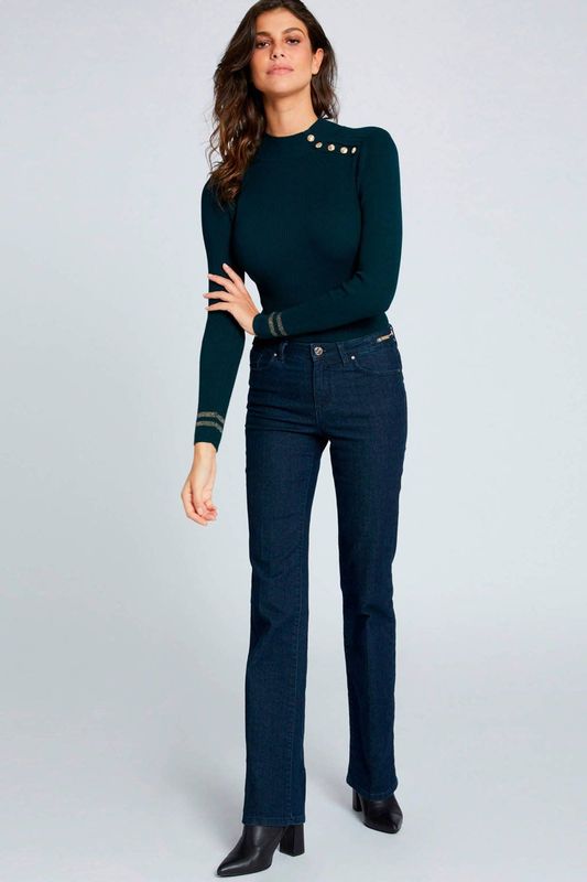 Trui - 192-MAVAO.N - Effen - Viscose - Lange Mouw - Slanke Pasvorm