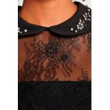 Shirt - DAMIEN - T-shirt - Effen - Knoopsluiting, Licht Transparant, Normale Pasvorm