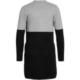 MORGAN - Lange Bicolor Vest - Zwart/Grijs - Viscose