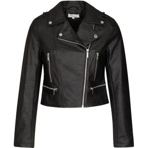 MORGAN - Jasje - Zwart - Imitatie Leer