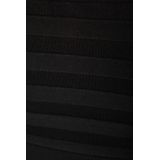 MORGAN - Trui - Zwart - Viscose - Opstaande Kraag en Rits