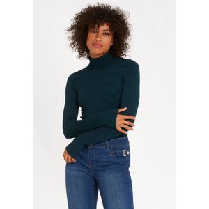 Coltrui - Lange Mouwen - Slim Fit - Fijn Gebreid - Geribbelde Details