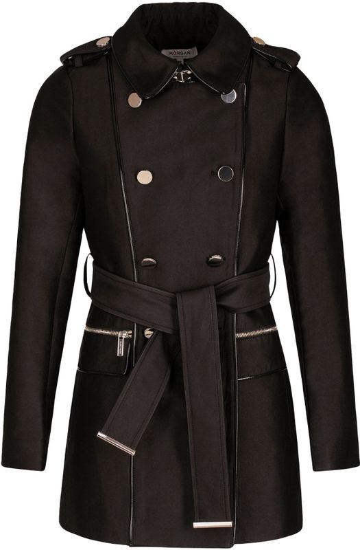 Morgan - Trenchcoat - Zwart - Zomer - Met Ceintuur