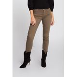 Morgan - Low Waist Skinny Broek - Kaki - Stretchkatoen - 5-Pocket
