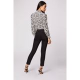 Morgan - Cropped Slim Fit Broek - Zwart