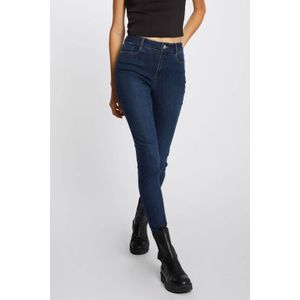 Skinny jeans met hoge taille MORGAN. Denim materiaal. Maten 36 FR - 34 EU. Blauw kleur