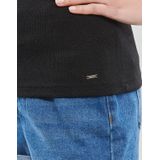 Morgan - Gebreid T-shirt - Zwart - Met Glitters