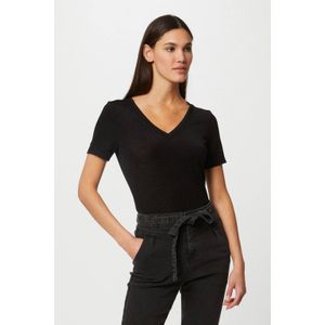 Morgan - Gebreid T-shirt - Zwart - Met Glitters