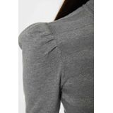 Morgan - Jurk - Zwart - Viscosemix - Col en 3/4 Mouwen