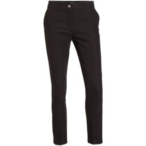 Morgan - Cropped Low Waist Slim Fit Pantalon - Zwart