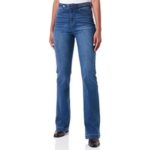 Morgan high waist flared jeans dark denim