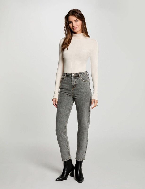 Morgan - MENTOS - Trui - Beige - Dames