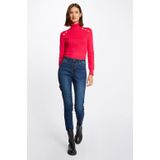 Morgan - Fijngebreide Coltrui - Fuchsia