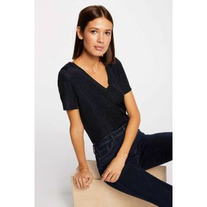 MORGAN - T-shirt - Marineblauw - Polyamide - Korte Mouwen