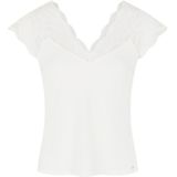 MORGAN - T-shirt - Off White - Polyester - Korte Mouwen