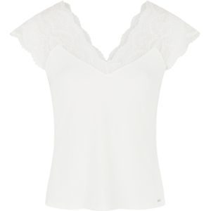 MORGAN - T-shirt - Off White - Polyester - Korte Mouwen