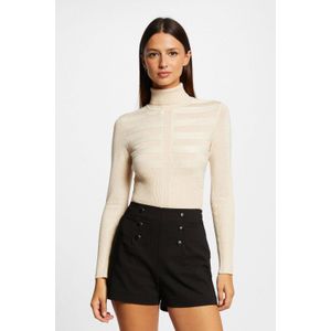 Morgan - Fijngebreide Trui - Lichtroze - Met Col - Lange Mouwen