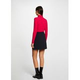 Long-sleeved jumper turtleneck wine -Mentos Pink