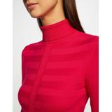 Long-sleeved jumper turtleneck wine -Mentos Pink