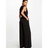 Jumpsuit - Effen - V-hals - Mouwloos - Gladde Stof - Normale Pasvorm