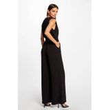Jumpsuit - Effen - V-hals - Mouwloos - Gladde Stof - Normale Pasvorm