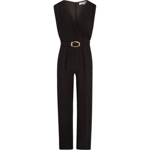 Jumpsuit - Effen - V-hals - Mouwloos - Gladde Stof - Normale Pasvorm