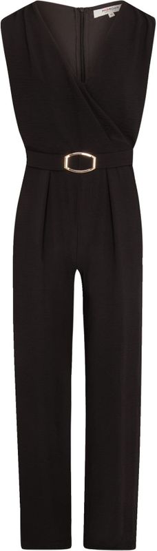 Jumpsuit - Effen - V-hals - Mouwloos - Gladde Stof - Normale Pasvorm