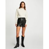 Morgan - Gebreide Trui - Ivoor - Dames - Opstaande Kraag - Lange Mouwen