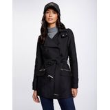 Morgan - 241-gladia Trench - Dames - Zwart - Katoen
