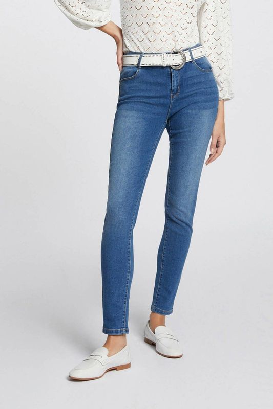 Morgan - Skinny Broek - Denim - Blauw