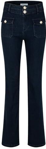 Morgan - Bootcut Jeans - Donkerblauw - Hoge Taille