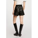 Morgan - Shorts - Zwart - Kunstleer met Riem